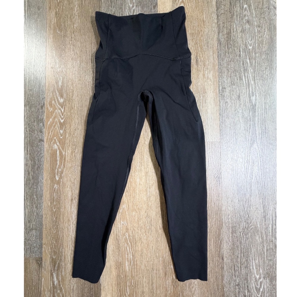 Spanx Booty Boost Leggings Women XS Black High Waisted 7/8 Activewear 20244R